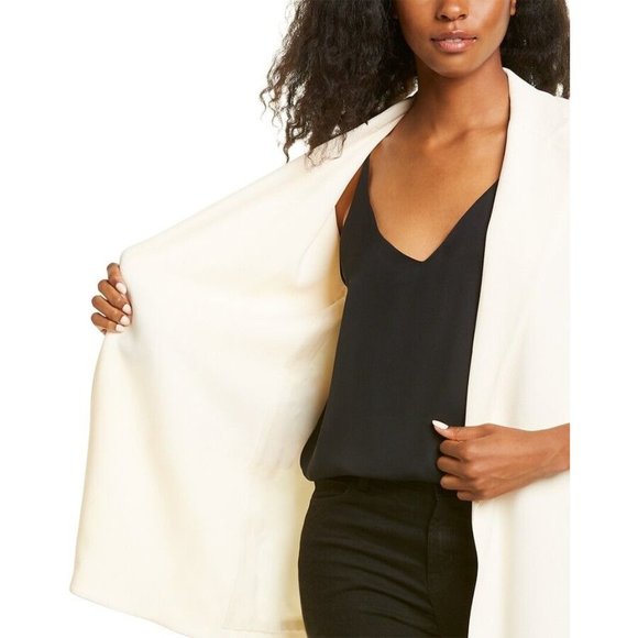 Theory Belt Blazer Jacket Cream Yellow 8 NWT - Picture 4 of 9